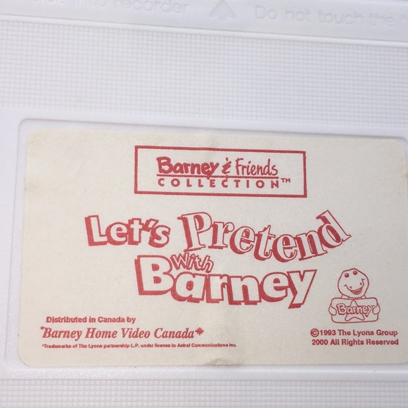 Barney & Friends Let’s Pretend with Barney VHS - Picture 8 of 8